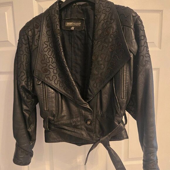Unbranded Jackets & Blazers - Vintage leather jacket